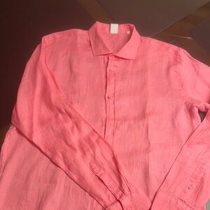 Men's Pink Button-Up Shirt